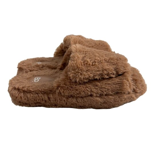 BP Women's Brown Faux Fur Slippers Sz 9-10 - NWOB - Picture 5 of 9